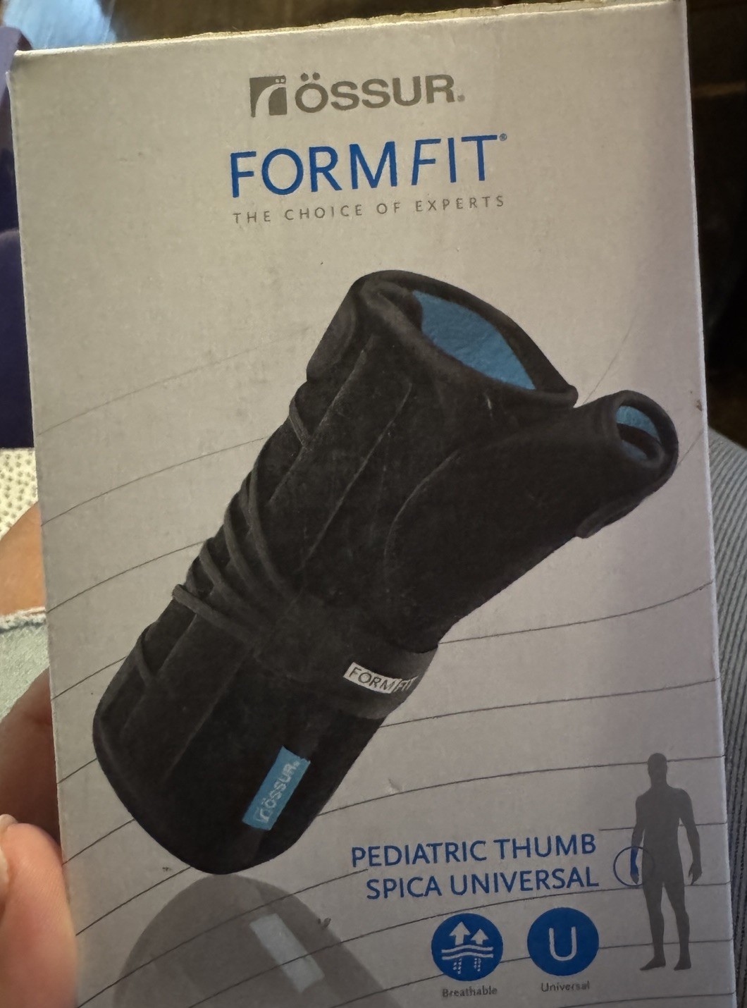 Pediatric Thumb Universal Right Wrist Brace Ossure Formfit L3809