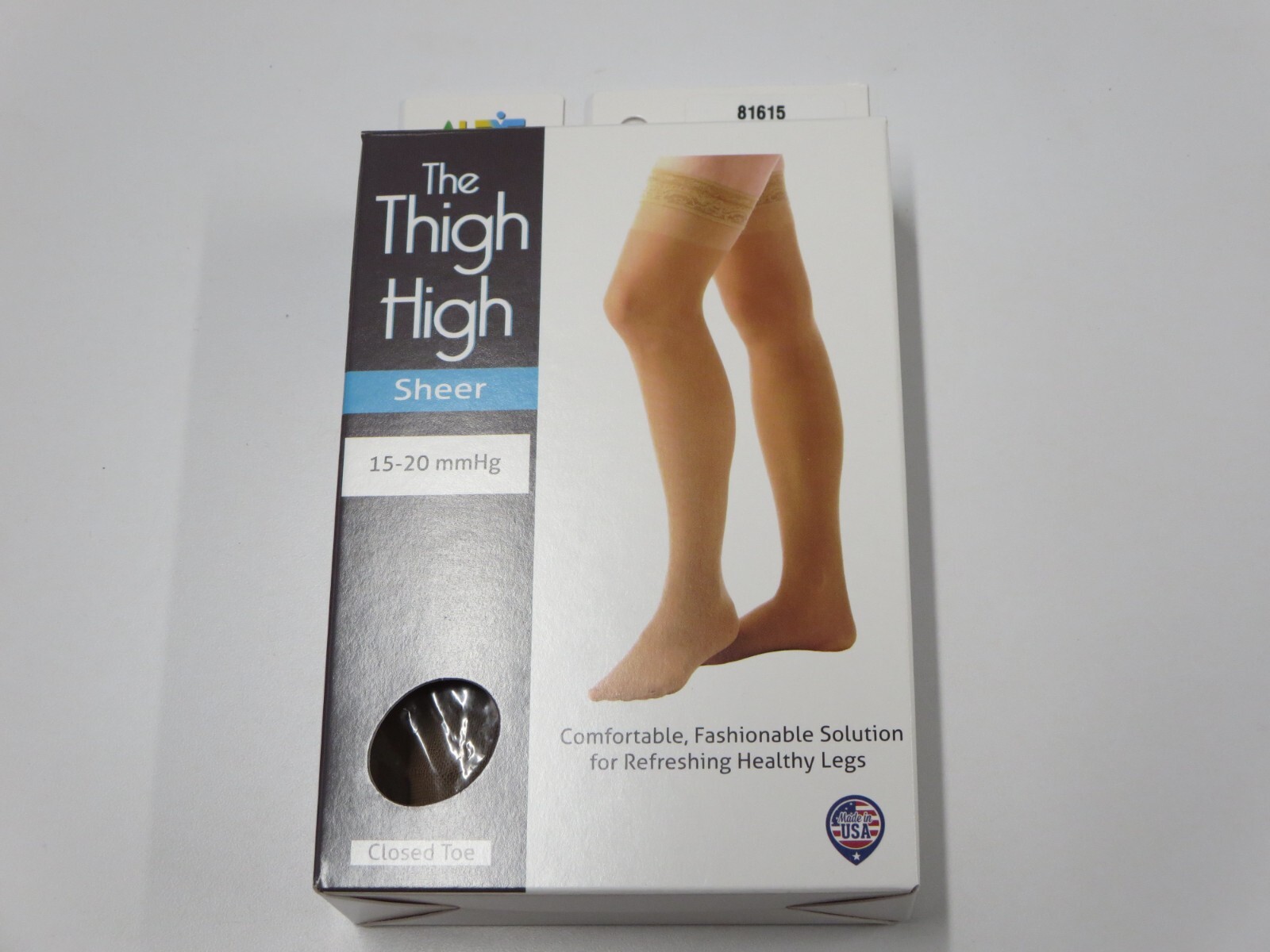 3 Box Alex Orthopedics 81615 Sheer Compression Thigh High Nude 15-20mmHg XX-L