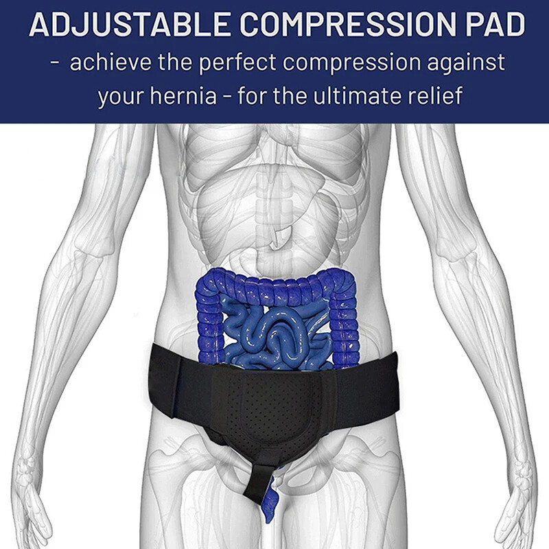 Unisex Inguinal Groin Hernia Support Belt Truss Brace Straps Band Pain Relief US