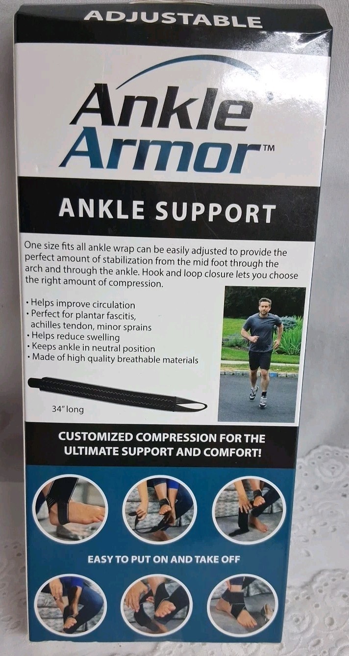Ankle Armor / Custom Ankle Support / Unisex/ One Size Fits All / As Seen On TV
