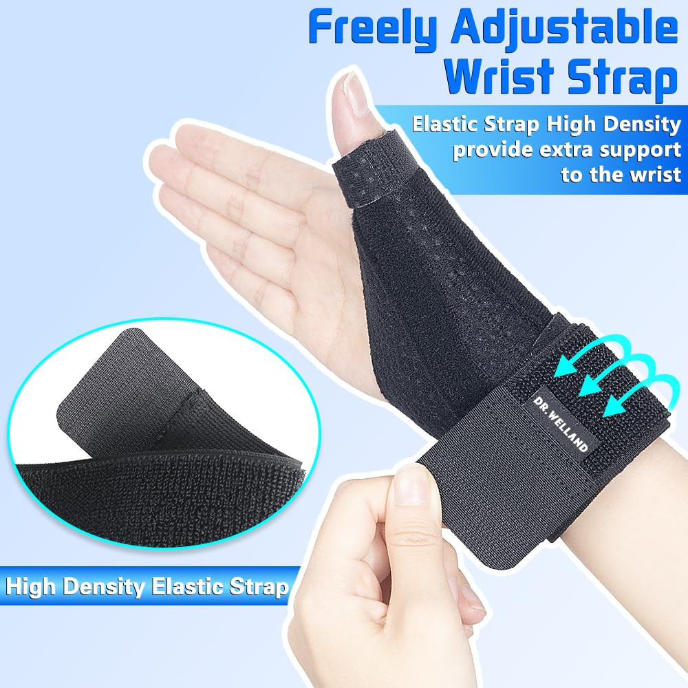 Reversible Thumb & Wrist Stabilizer Splint for Blackberry Thumb, Trigger Finger,