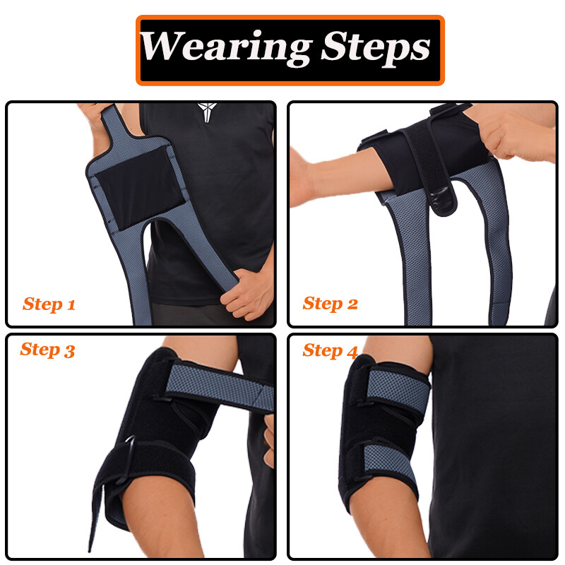 Tennis Elbow Brace Night Sleep Support Splint Cubital Tunnel Syndrome Tendonitis