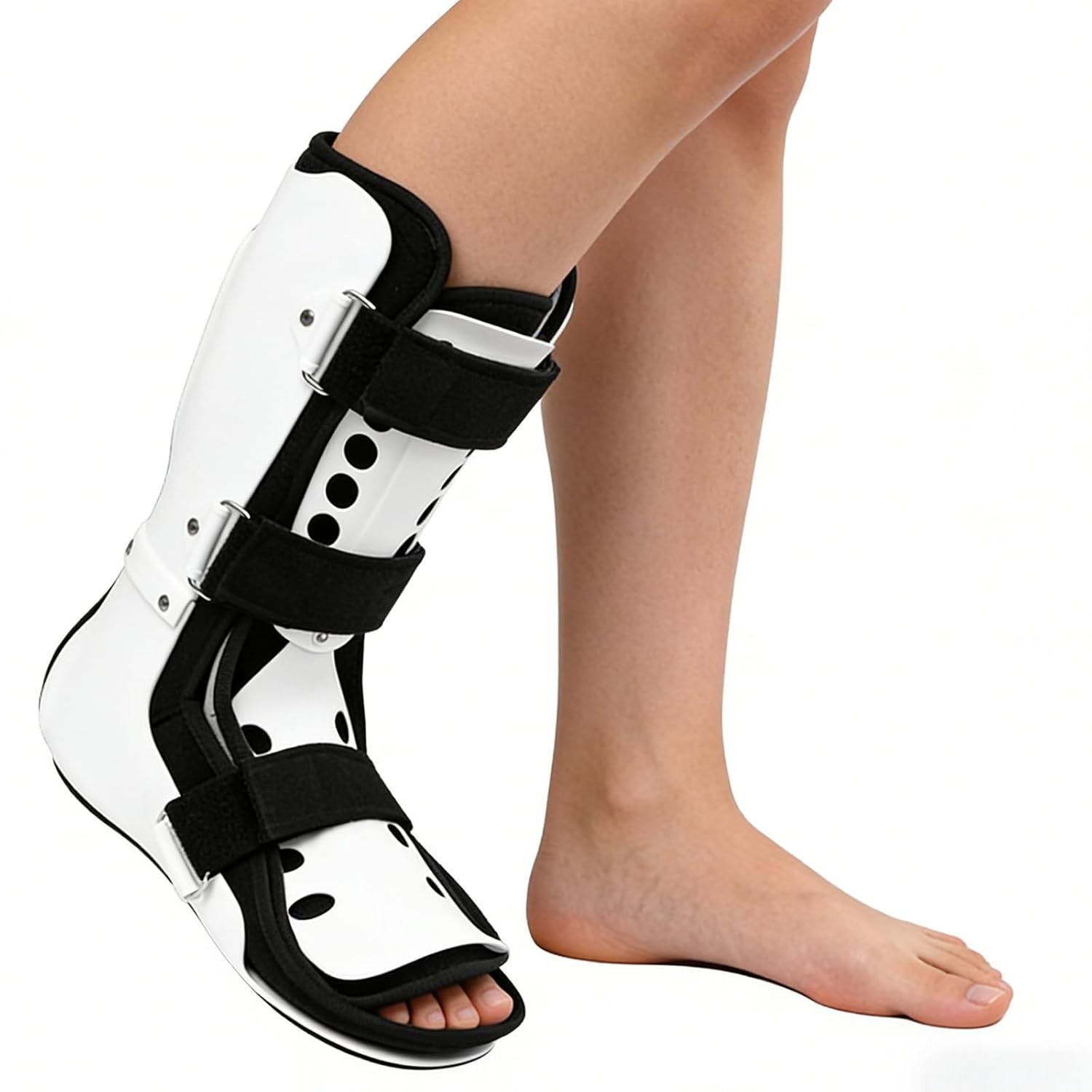 Fracture Boot for Toe & Ankle Injuries Breathable Stabilizer Cast Boot Left Foot