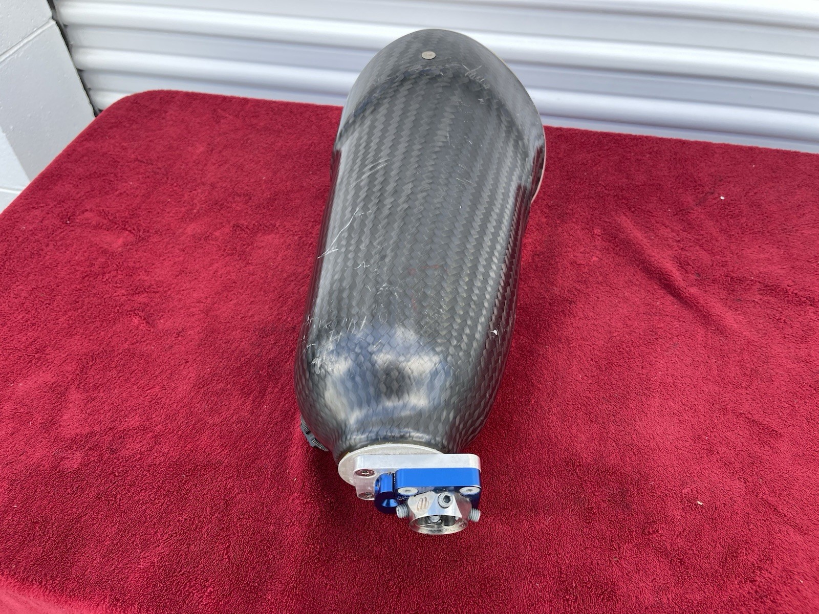 Above Knee Prosthetic Socket Left leg Carbon W Mounting Plate As Pictured.