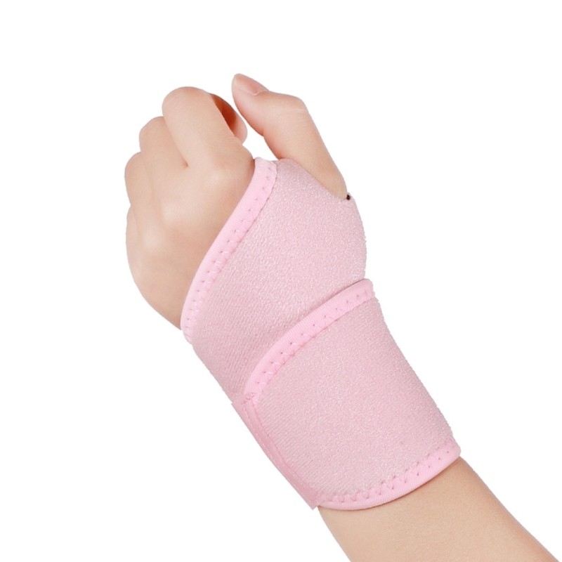 Elastic Wrist Brace Adjustable Wrist Compression Wrap for Gym Fitness Badminton