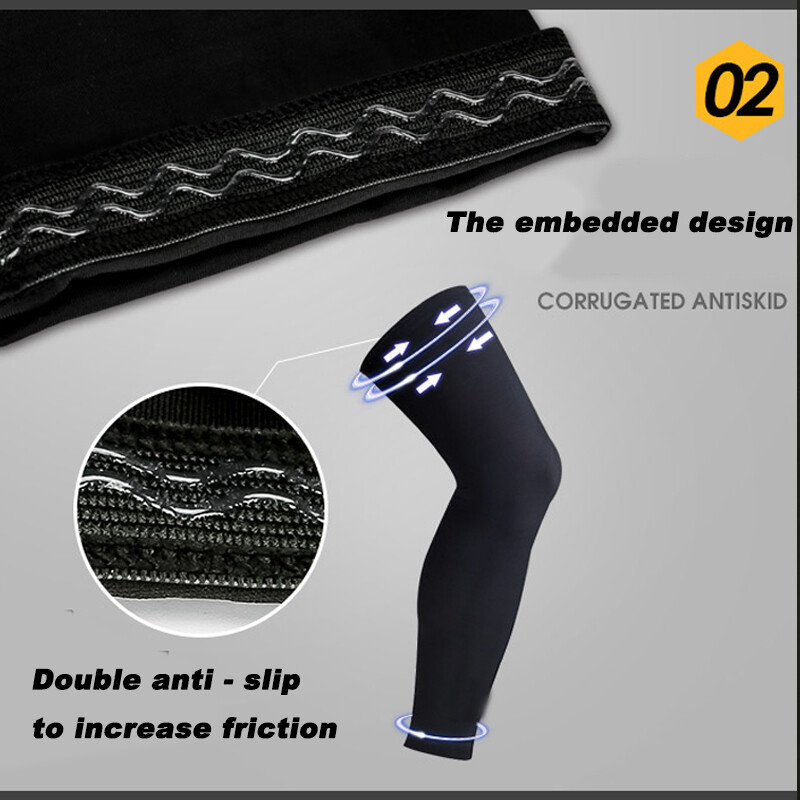 Compression Knee Support High Thigh Long Leg Sleeve Brace Basketball Unisex