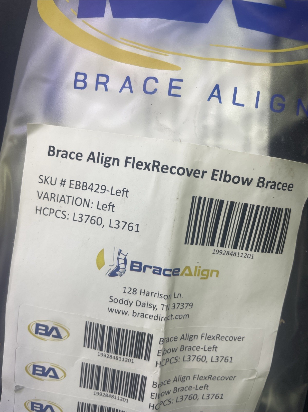 Brace Align FlexRecover Hinged ROM Elbow Brace with Sling – Adjustable Post-Op