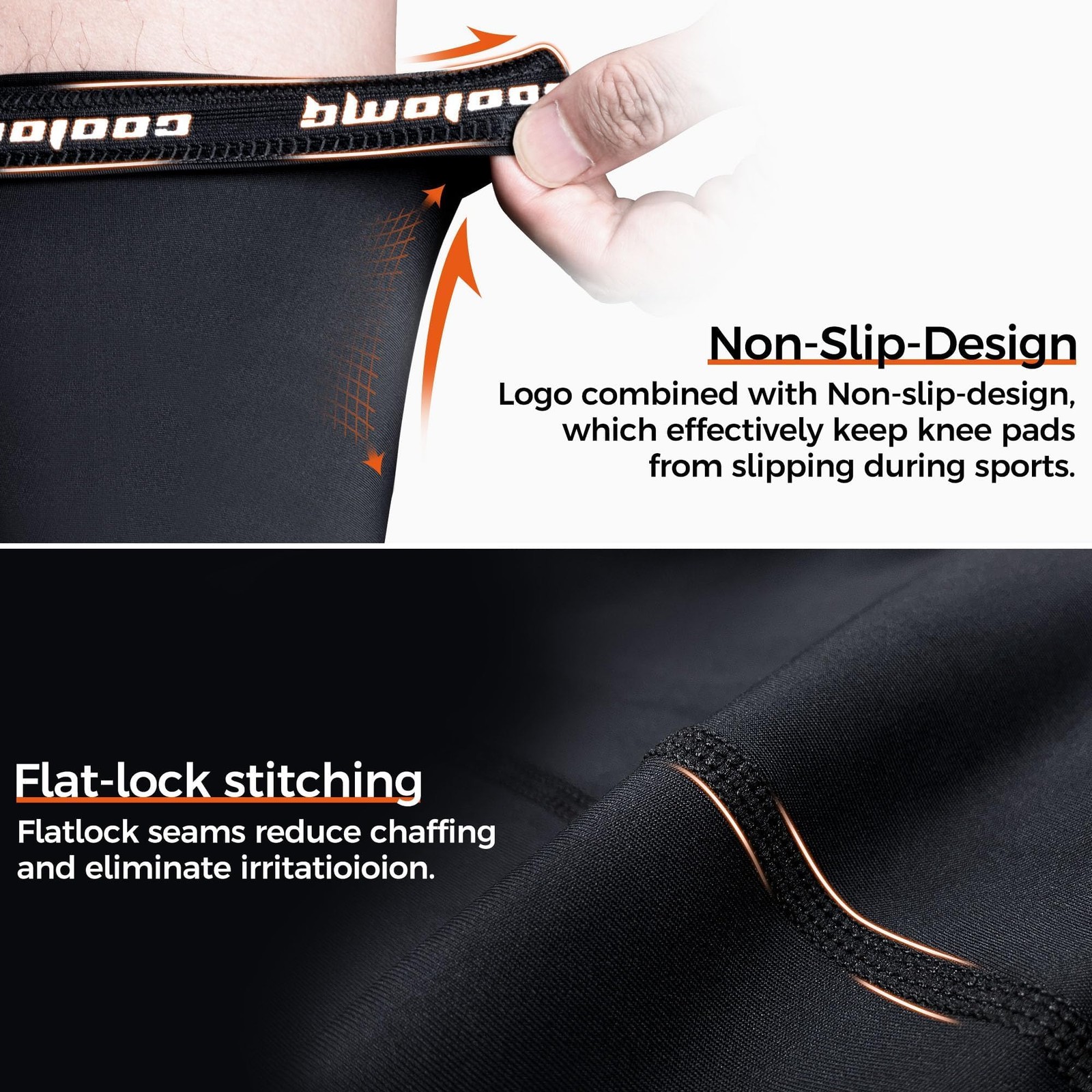 COOLOMG Sports Compression Leg Sleeve Basketball Football Adult & Youth