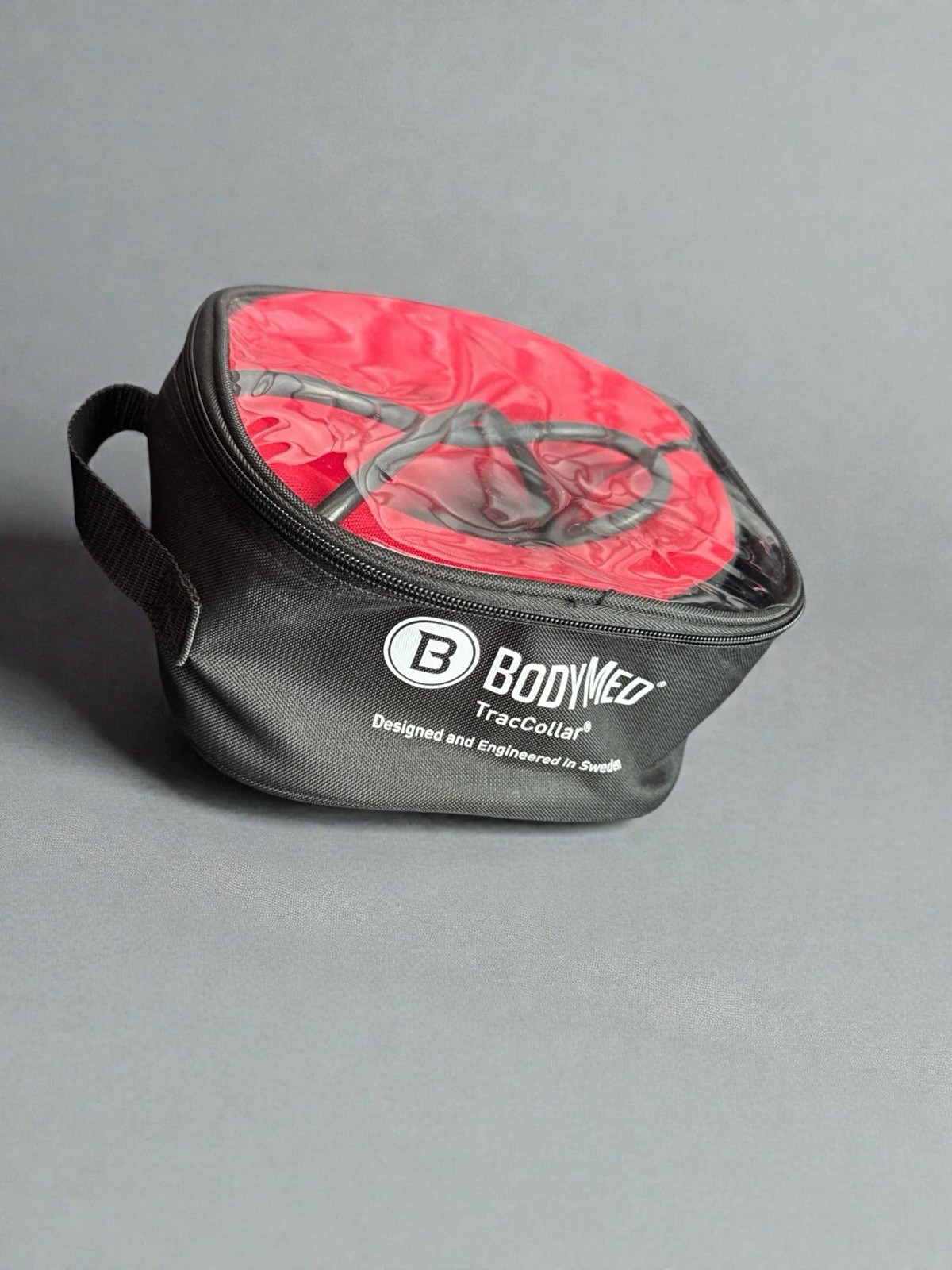 Orthopedic Collar, Body Medical Traction Collar, Red & Black, One Size