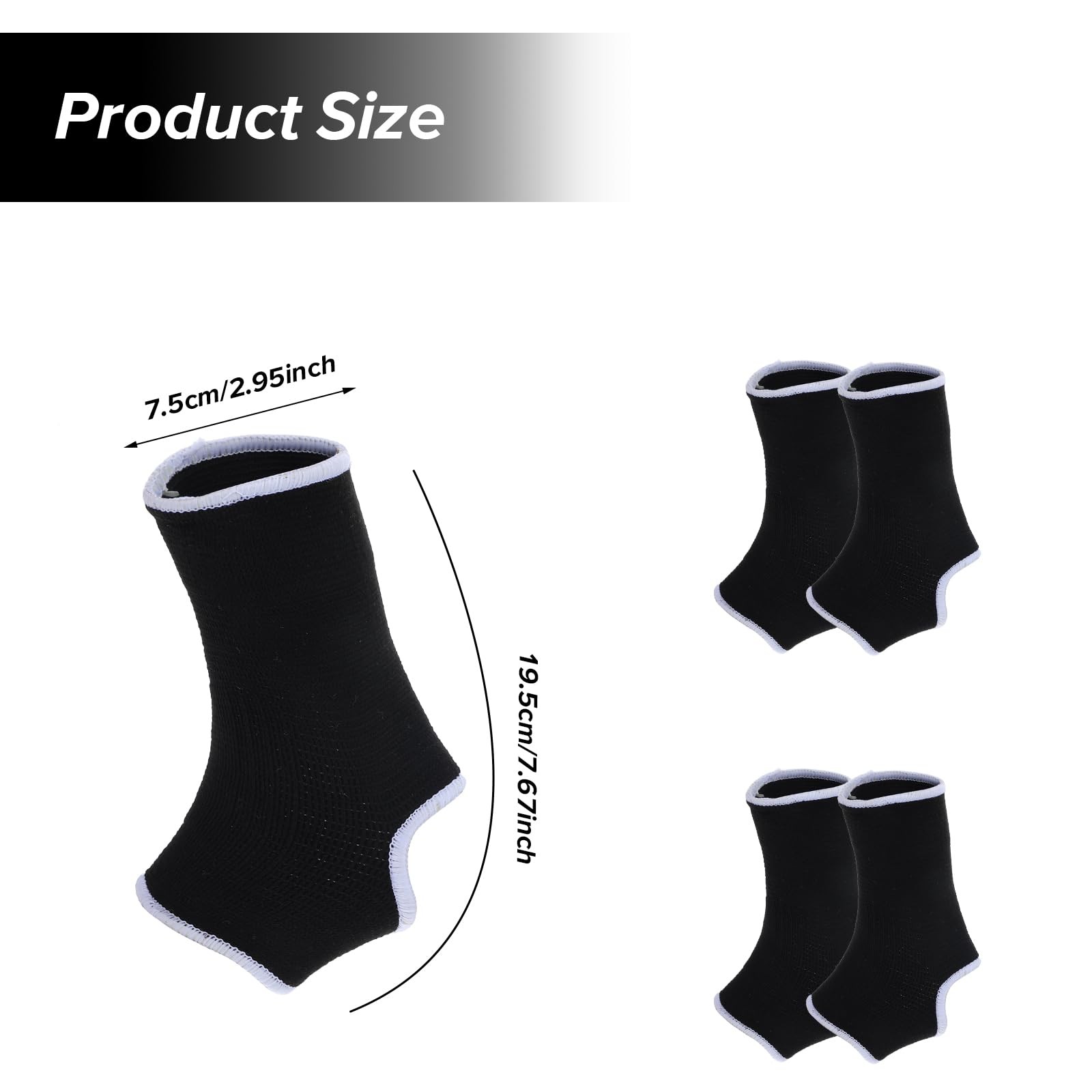 2 Pair Kids Ankle Brace Stabilize Joints, Child Ankle Support Compression Sle…