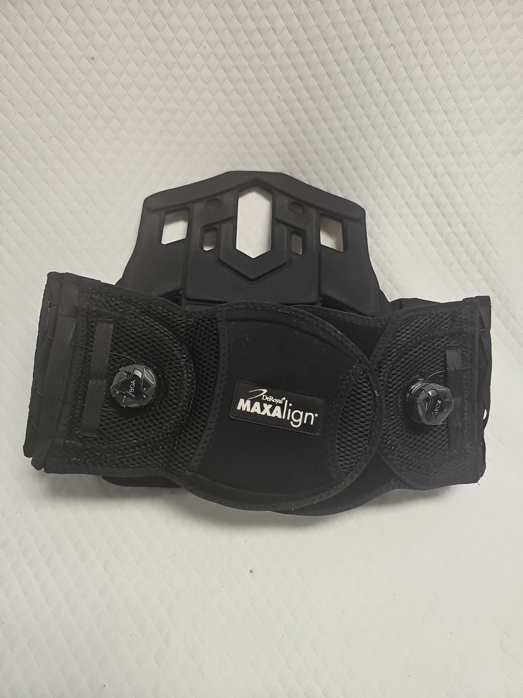DeRoyal MAXAlign Dual Boa-Coiler Adjustable Lumbar Back Brace Black EXCELLENT