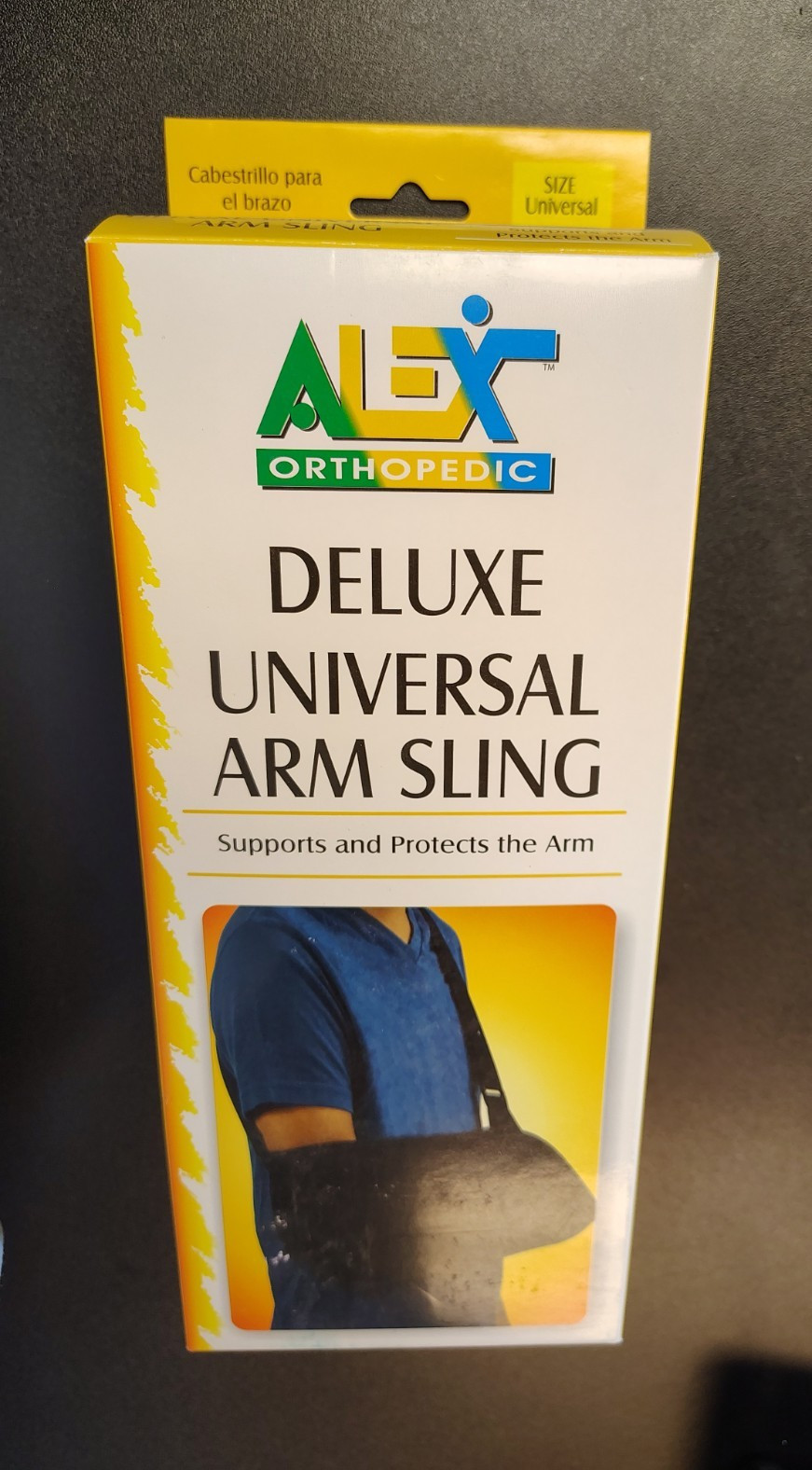 ALEX Orthopedic Deluxe Universal Arm Sling, Universal, Black, Support