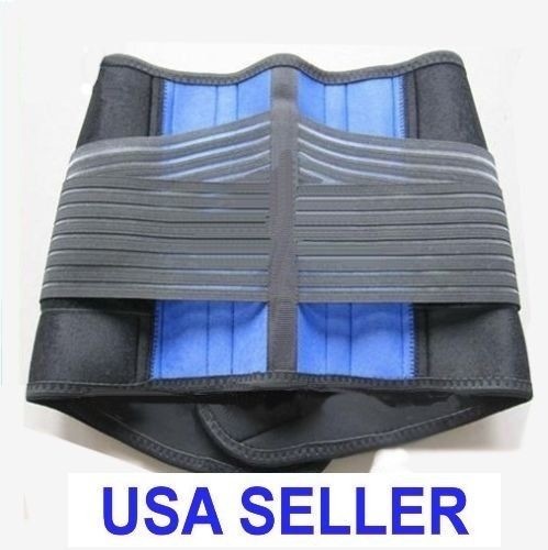 NEOPRENE DELUXE-Double Pull Lumbar Lower Back Support Brace-Sizes from S-6XL