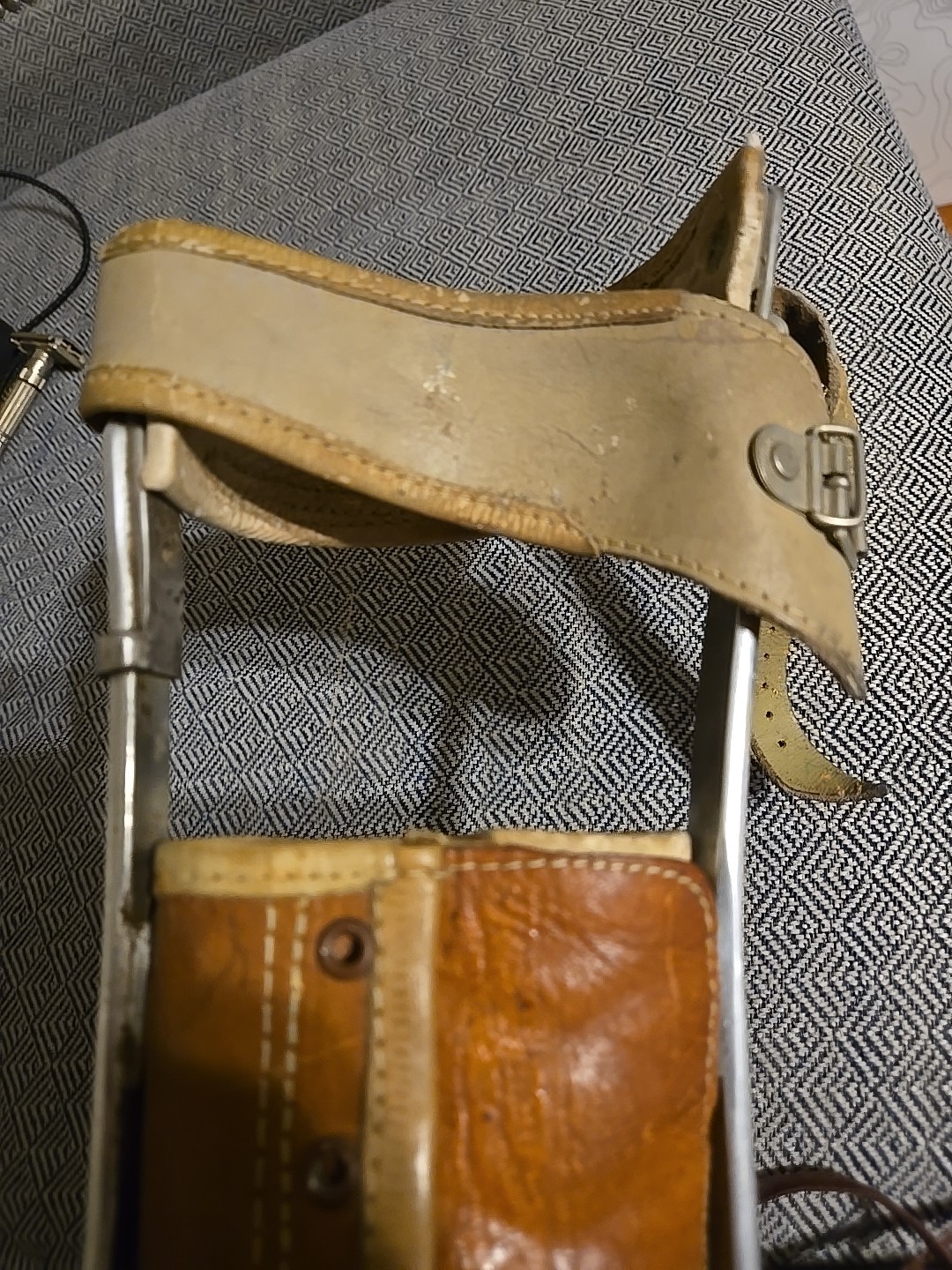 Vintage Fillauer Youth Leather Leg Brace With Metal Braces