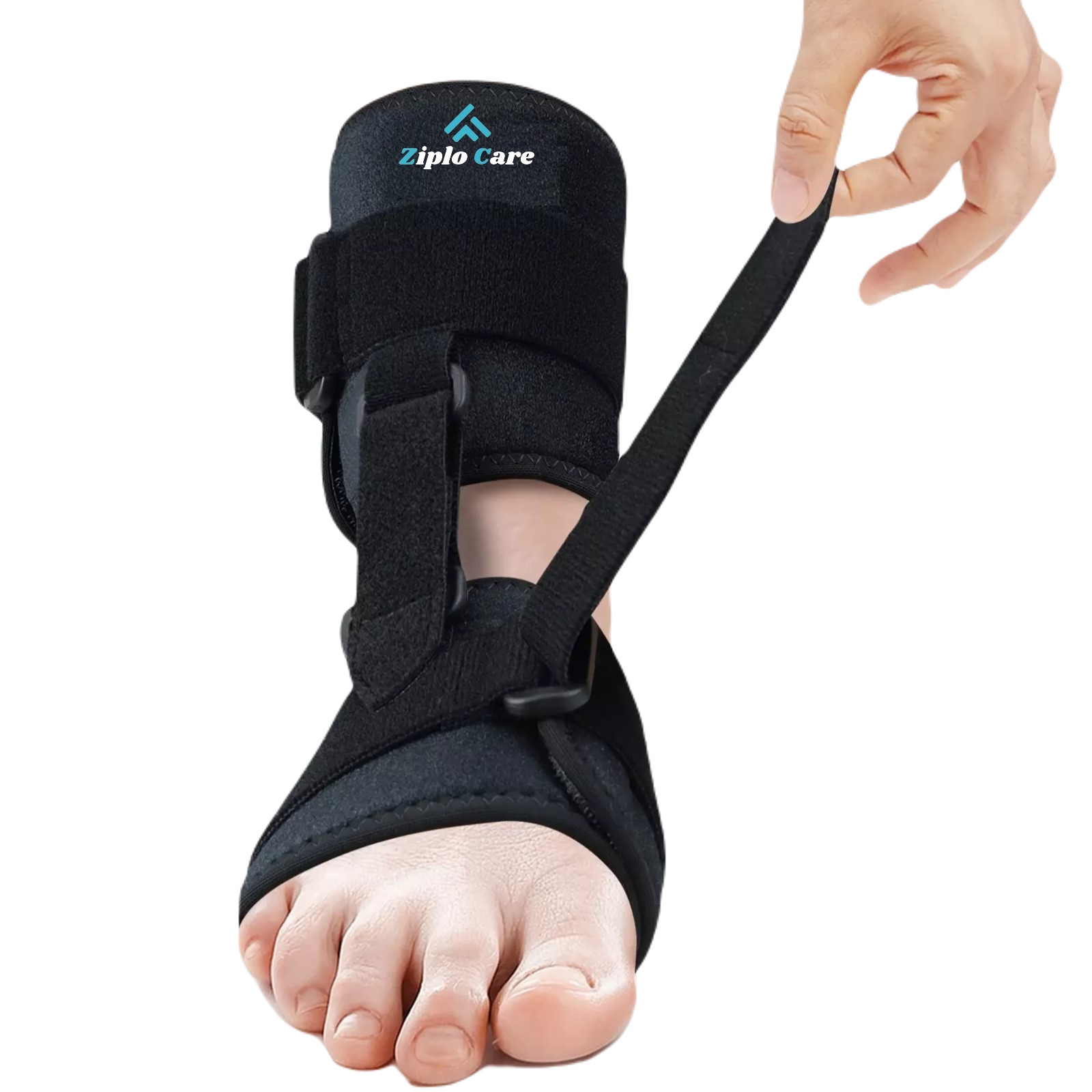 ZIPLOCARE Ziplocare Afo Foot Drop Brace Walking Use As A Left Or Right Afo Brace