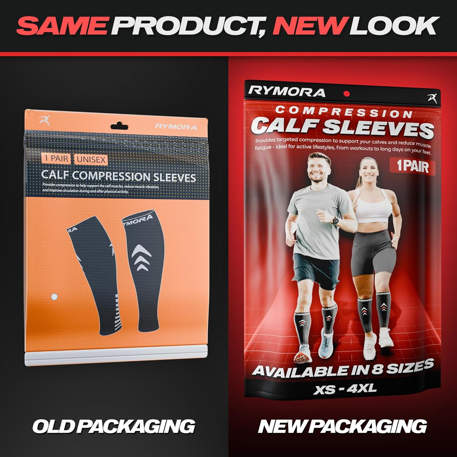 Calf Compression Sleeves Men Women – Leg Compression Sleeve Footless Socks – Shi