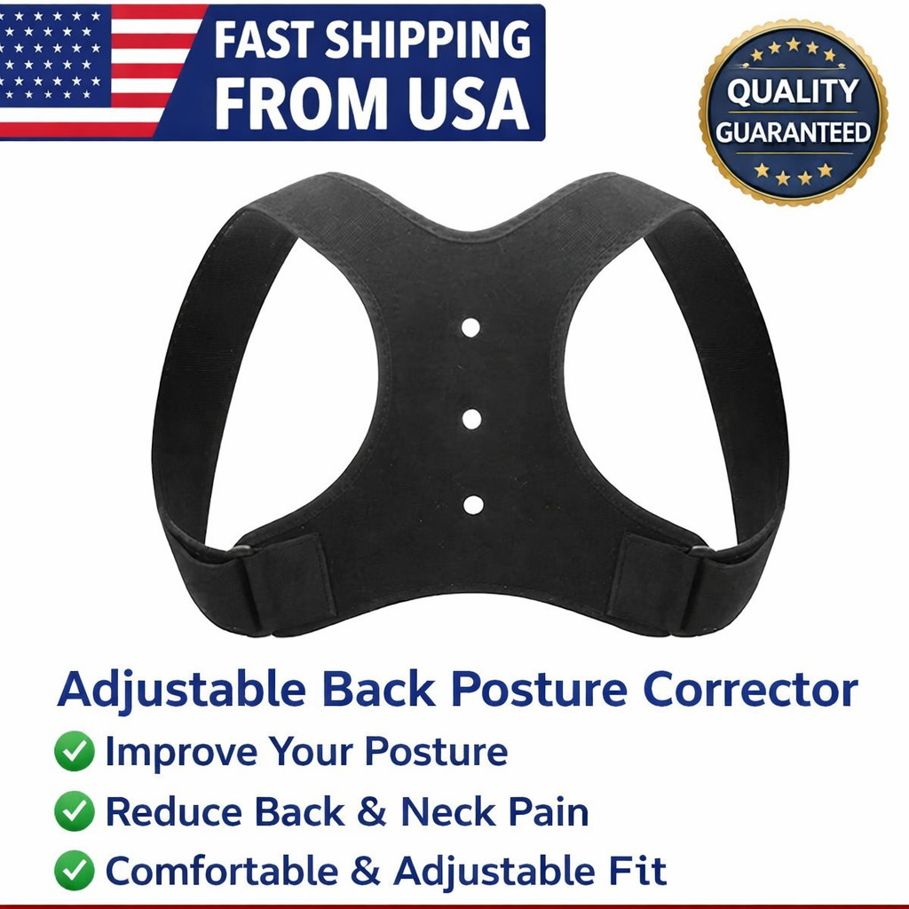 Posture Corrector for Women Men Adjustable Breathable Upper Back Brace Relief