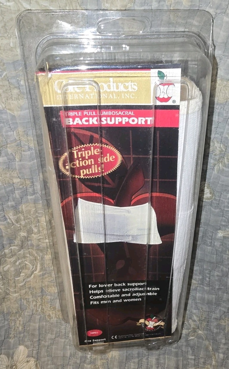 SMALL Core Products Dual Pull CrissCross Lumbosacral Back Support Flexible Belt