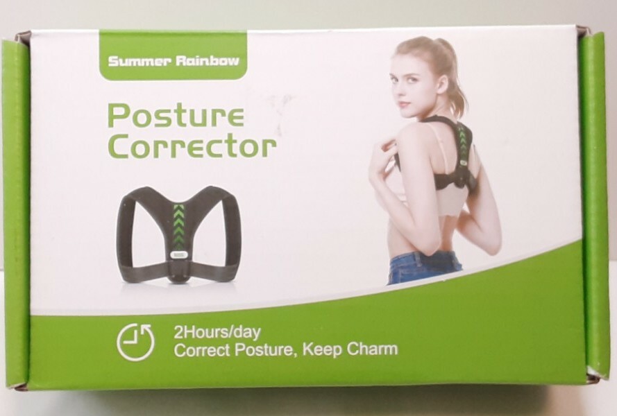 Adjustable Posture Corrector Black, New Open Box