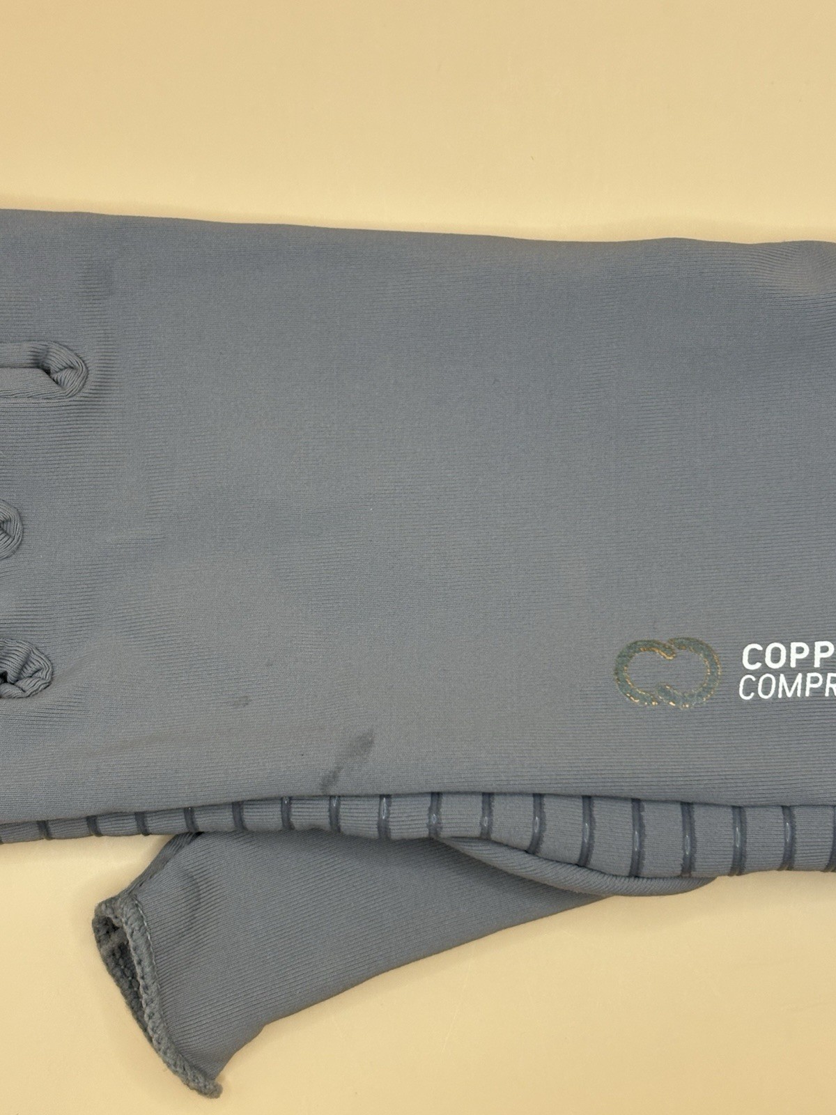 Copper Fit Hand Compression Glove – Gray – S/M