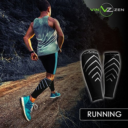Calf Compression Sleeves Footless Leg Compression Socks Men Women Wide Calves