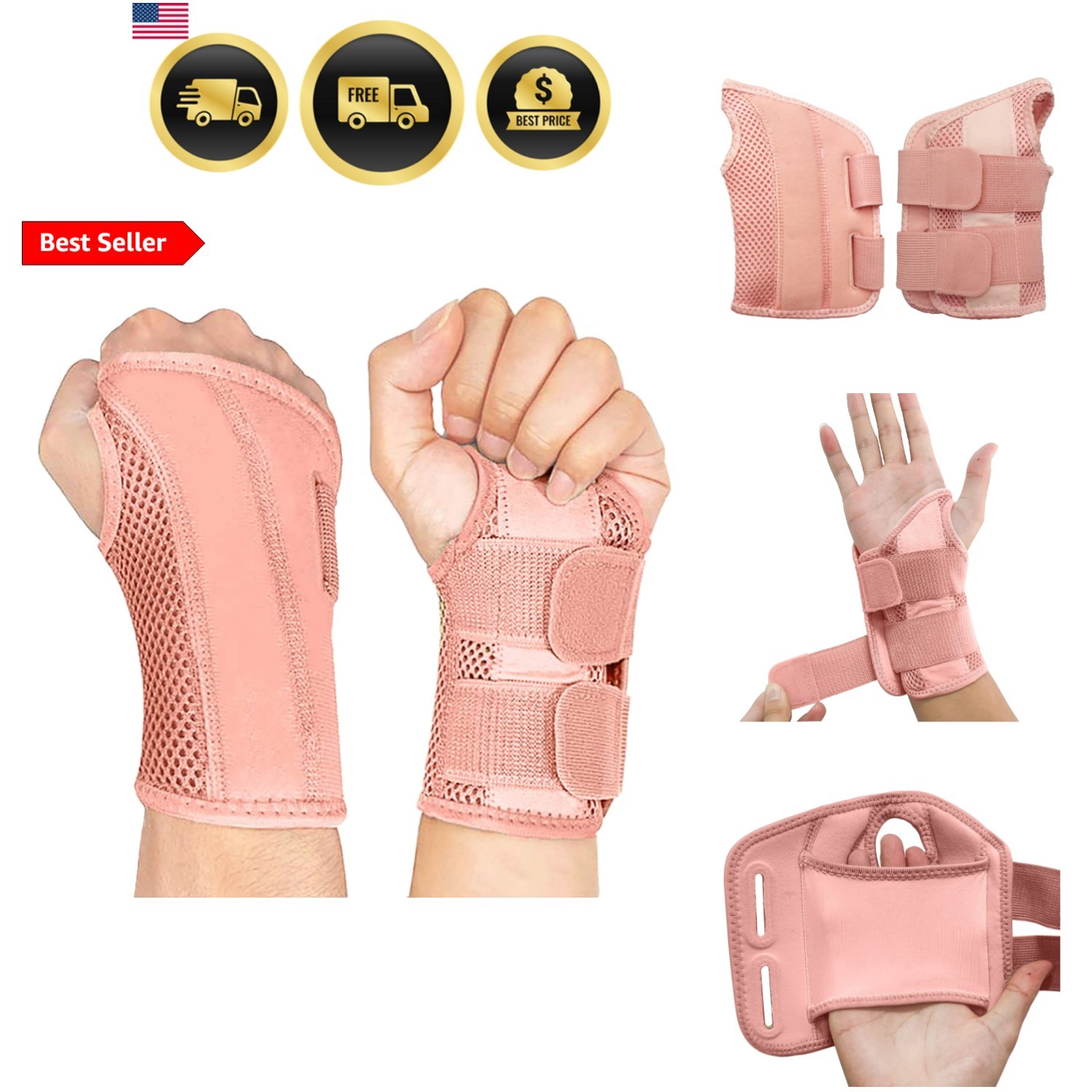 Wrist Brace Carpal Tunnel Right Left Hand for Men Women, Night Wrist Sleep Su…