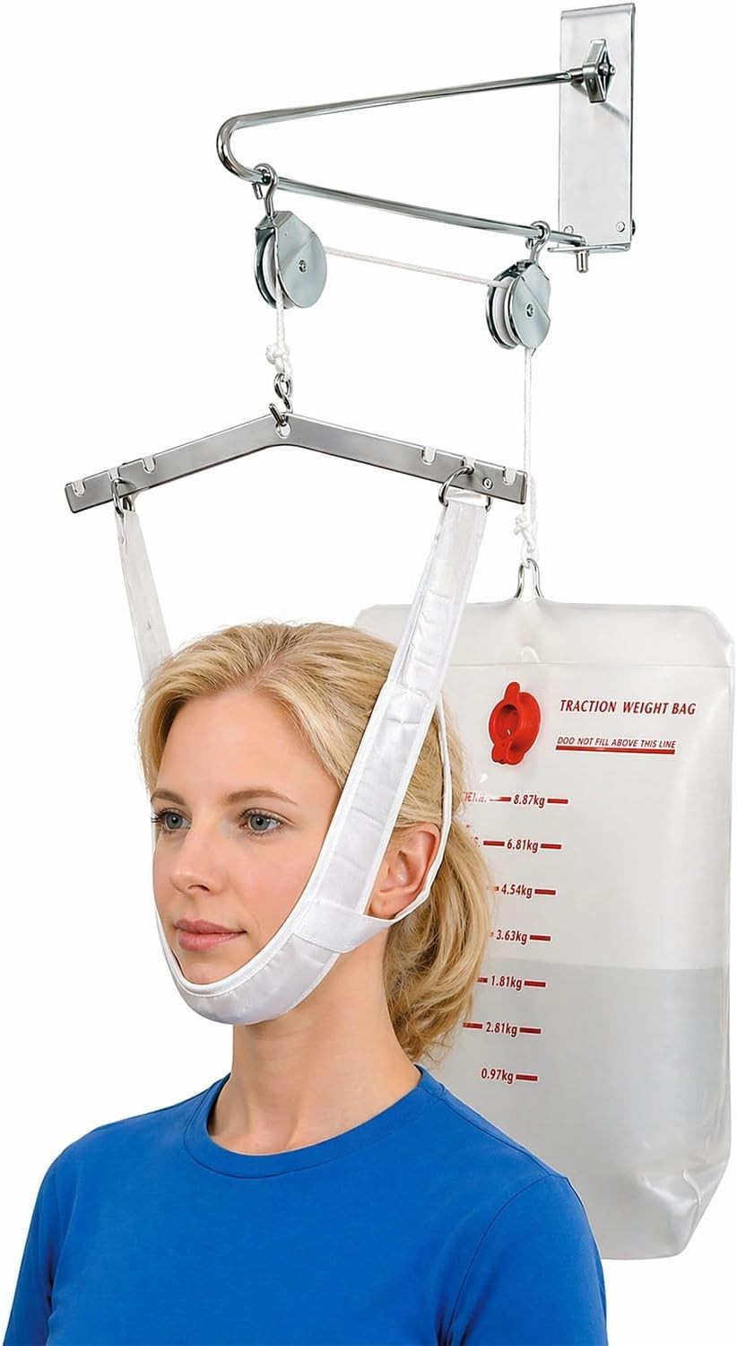 Neck and Back Stretcher – Adjustable Cervical Traction Device for Home Therapy