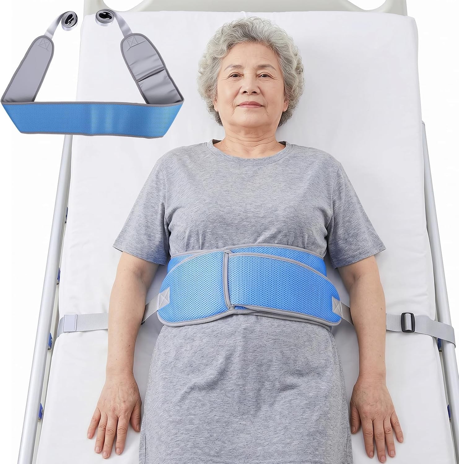 Medical Bed Restraint Strap for Elderly Anti-Fall Adjustable Safety Waist Belt