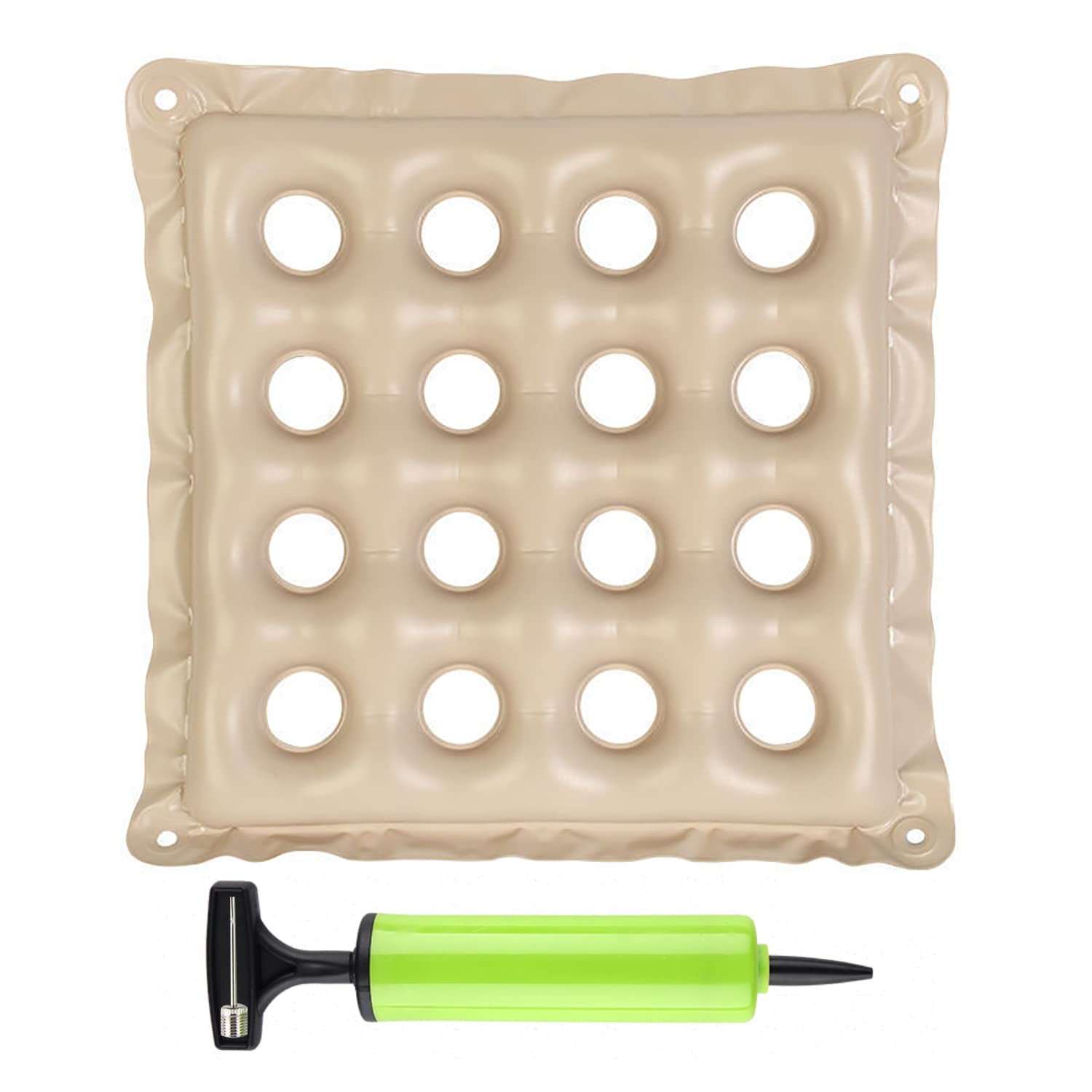 Inflatable Seat Cushions for Pressure Relief, Wheelchair Air Medium, Cream