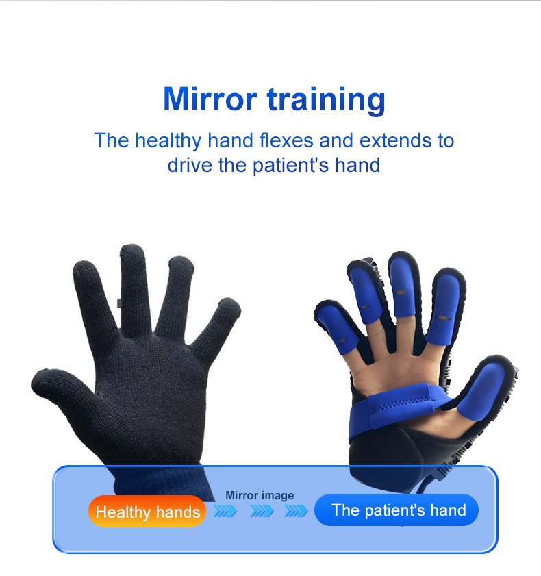 Hand Finger Rehabilitation Exerciser Robot Gloves For Recovery Stroke Hemiplegia