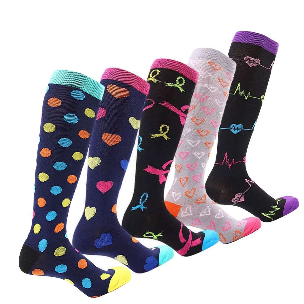Wide Calf Compression Socks Men Women plus Size Knee High Support 20-30mmhg Sock