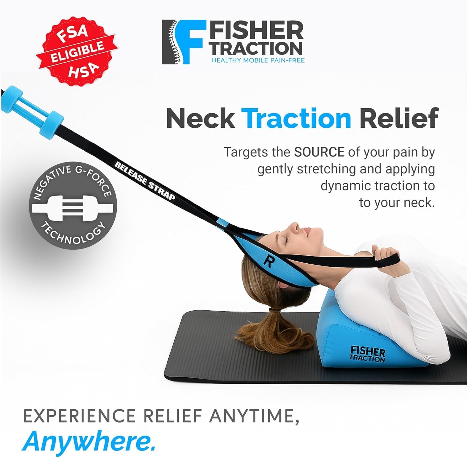 Cervical Neck Traction Device: Patented Decompression Stretcher for Pain Relief