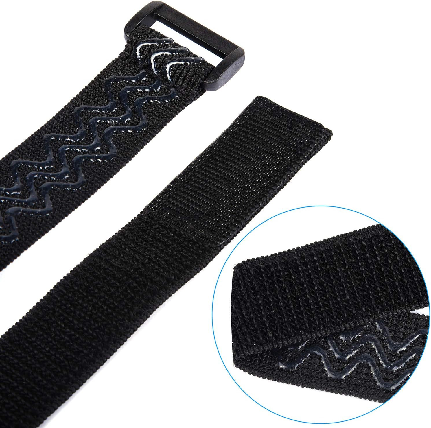 Boot Straps, 1 Pair Knee Straps of Elastic 34.3 Cm, Black