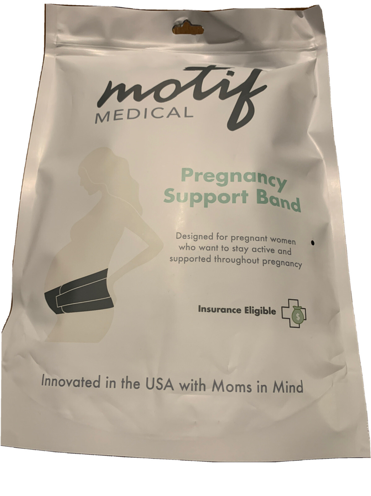 Motif Medical Pregnancy Support Band- Large- White