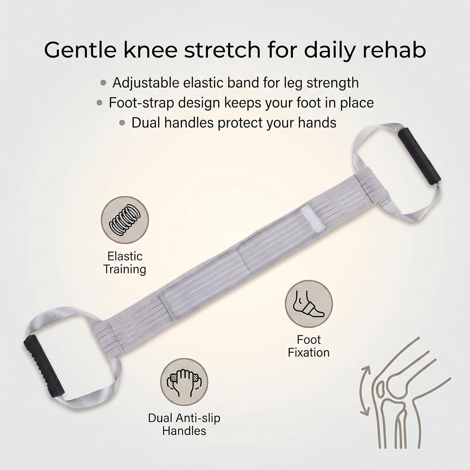 Knee Replacement Recovery Aids Kit – Leg Stretcher Exercise Bands for Knee