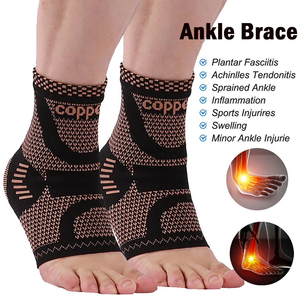 Tobillera De Compresion Ajustable Alivia El Dolor Tobillera Magnética Unisex Gym