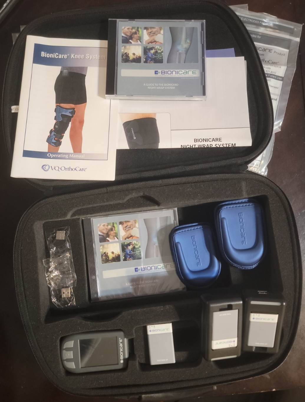 Bionicare VQ OrthoCare Knee System With Case Extra Batteries
