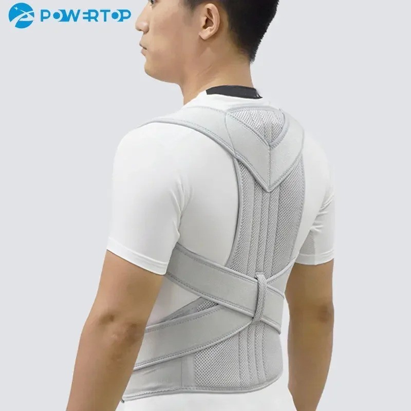 Adjustable Posture Corrector Low Back Support Shoulder Brace Belt for Men Women
