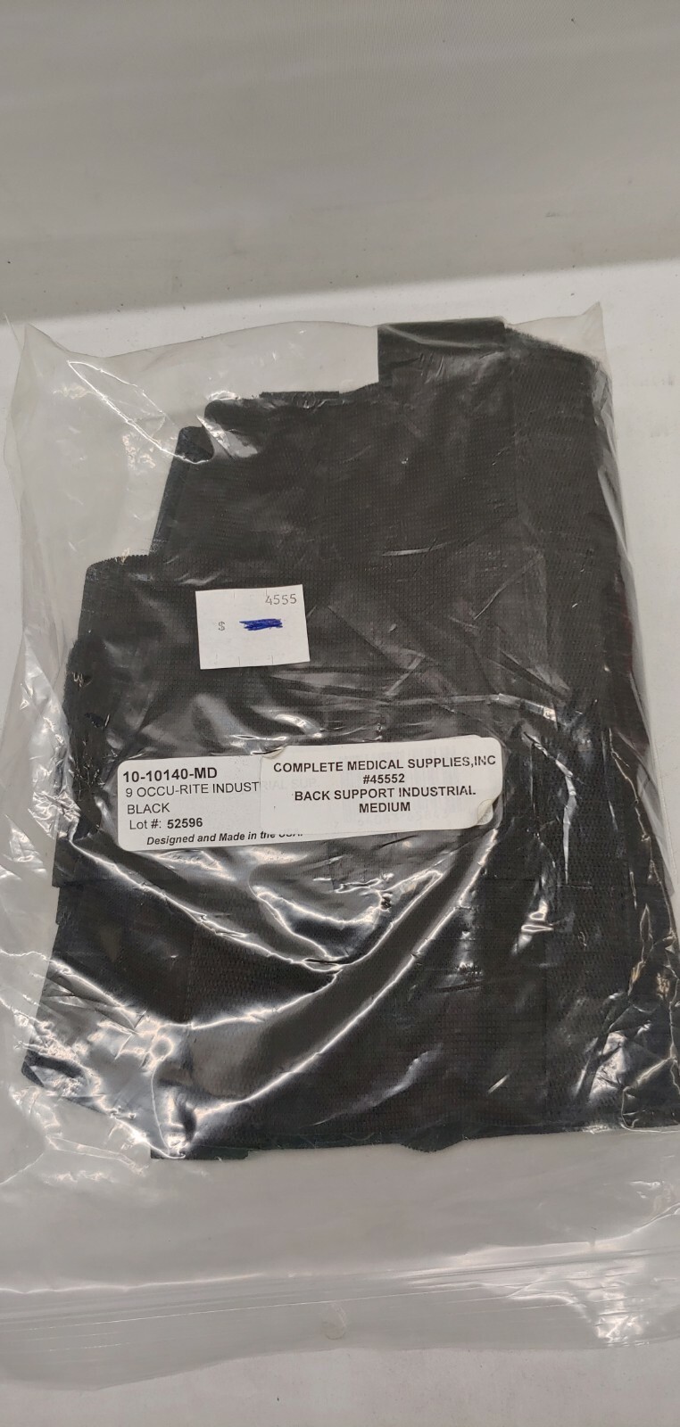 9 Inch Occu-Rite Industrial Support, Black, Medium