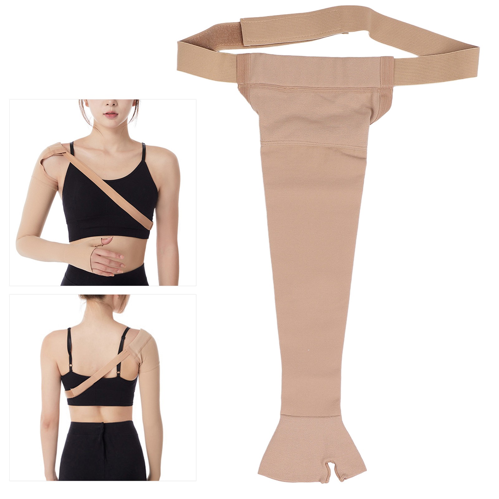Lymphedema Compression Arm Sleeve Polyurethane Post Mastectomy Support Arm