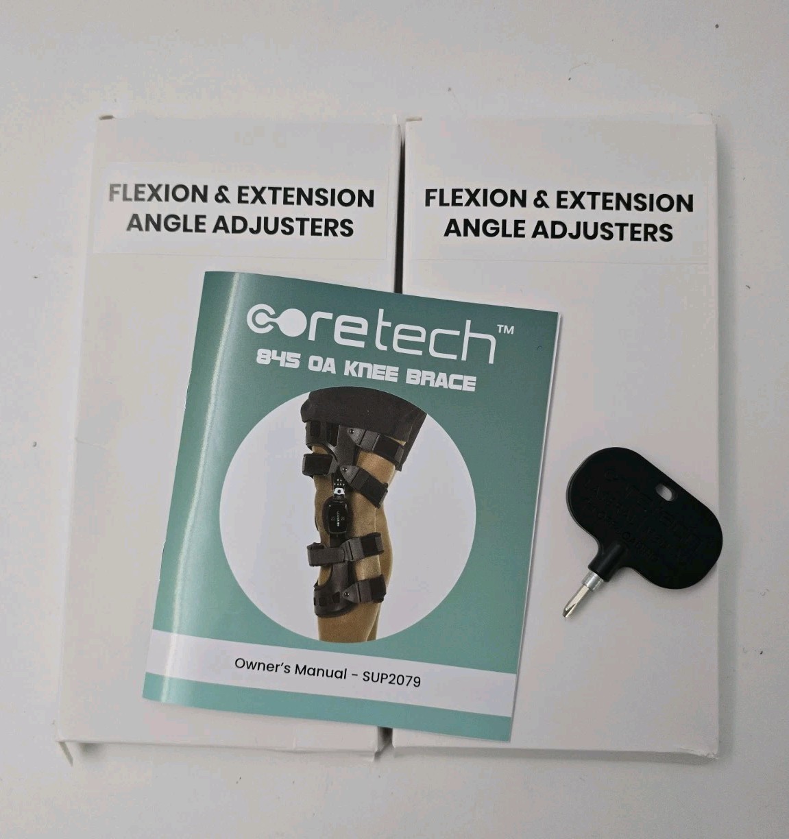 Coretech Dual 845 OA Knee Brace Medium Left SUP2079BLKLM Comfortable NEW