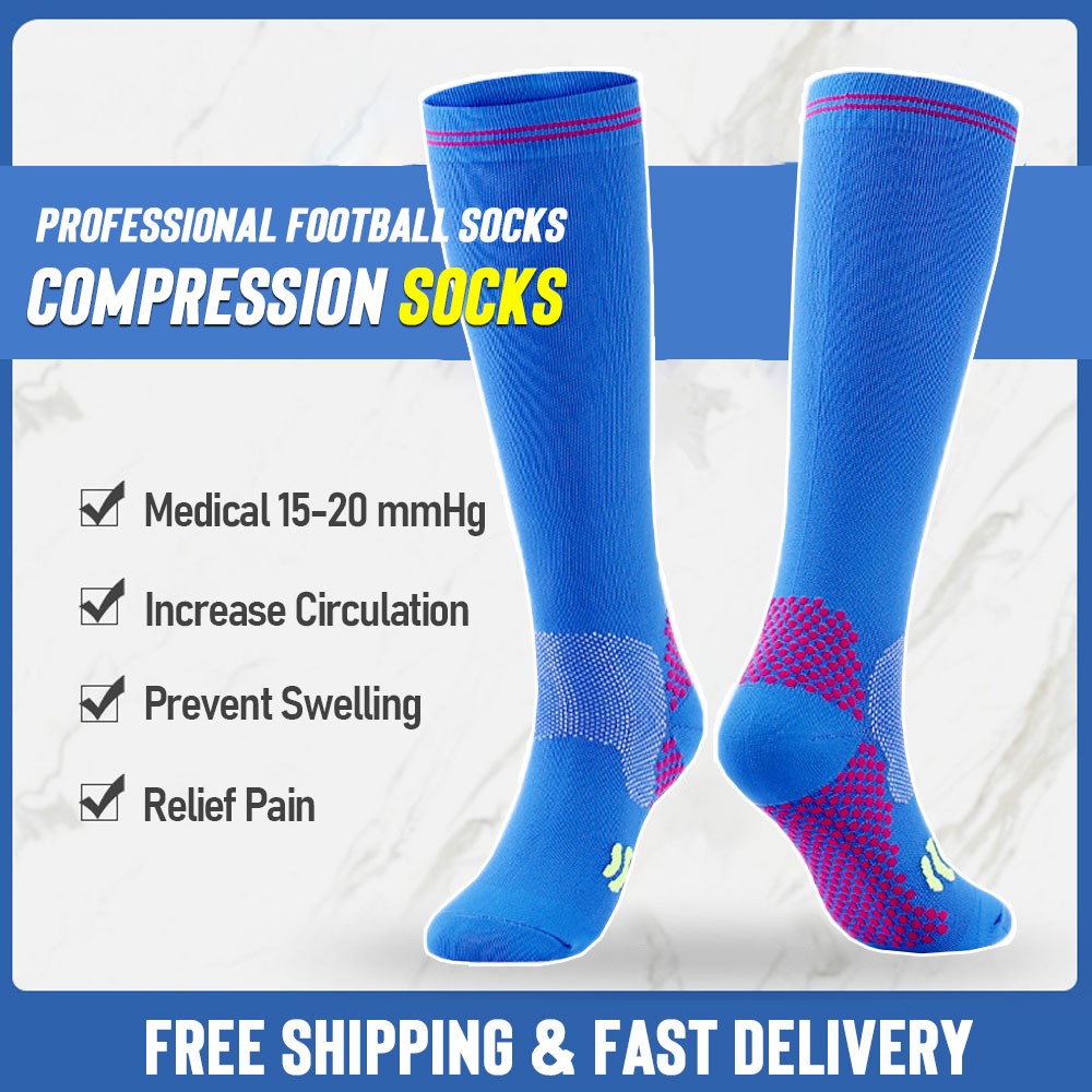 Compression Socks Graduated 20-30mmHg Stockings Athletic Sports Varicose Veins