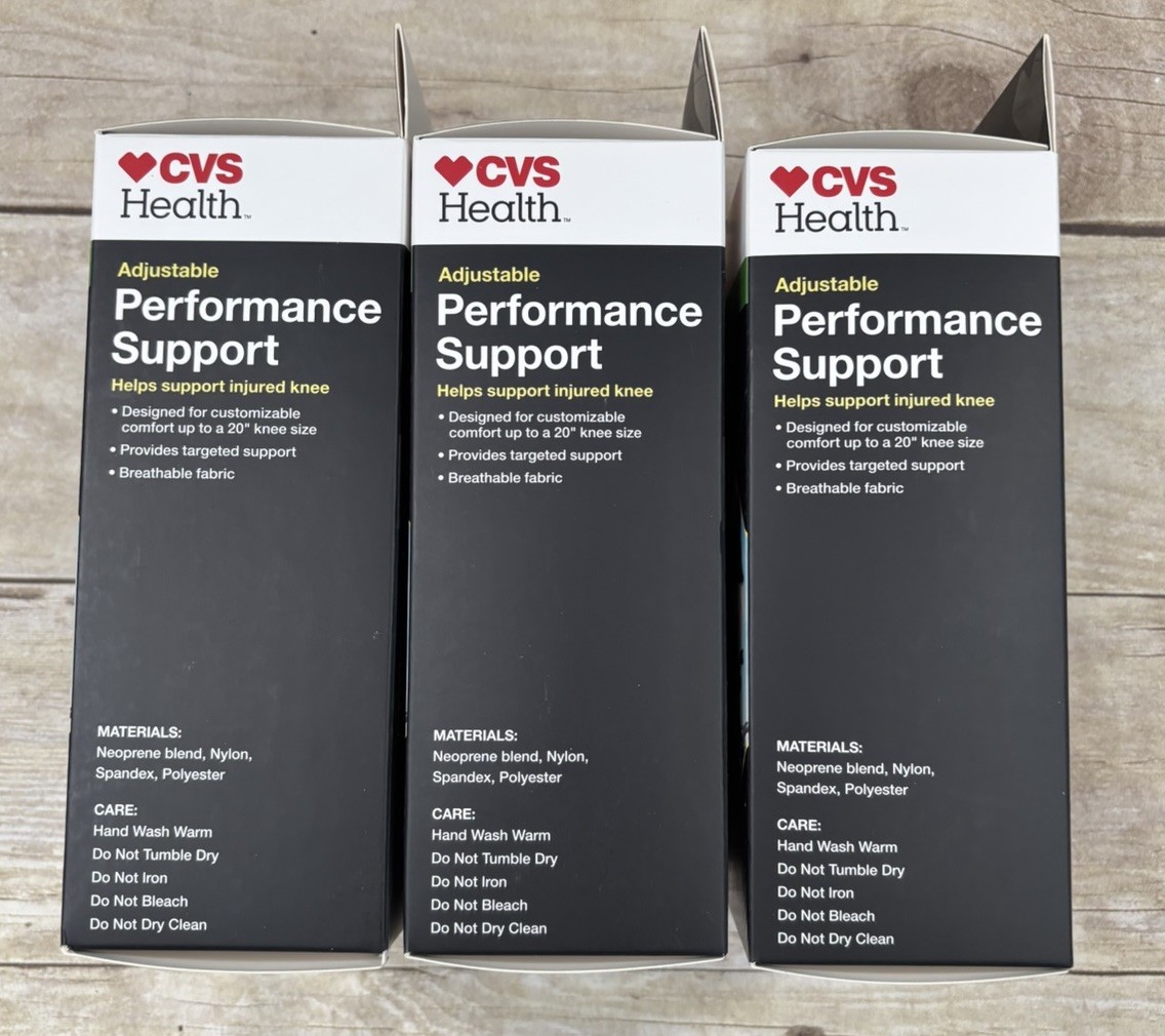 CVS Health Adjustable, Moderate Support, KNEE, Active Compression Support, 3