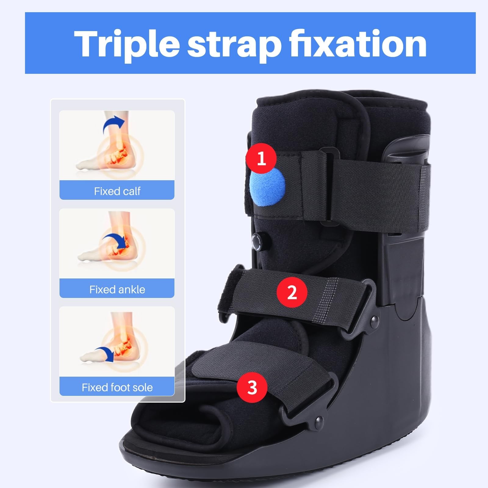 Inflatable Walking Boot, Air Cam Walker Fracture Boot Orthopaedic boot for Sp…