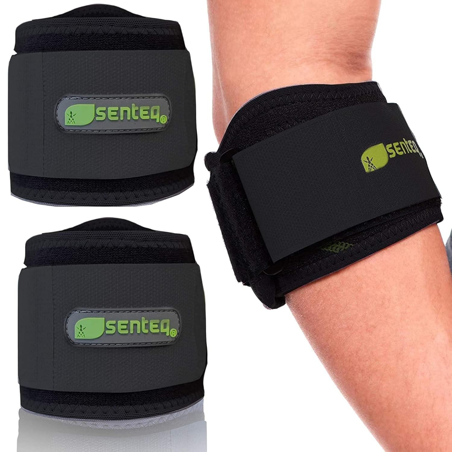 Dual-Layer Adjustable Tennis & Golf Elbow Braces (Pack of 2)