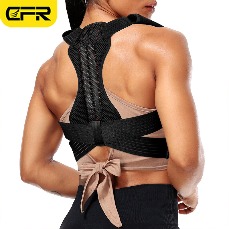 Adjustable Posture Corrector Low Back Support Shoulder Brace Belt Fit Men Women