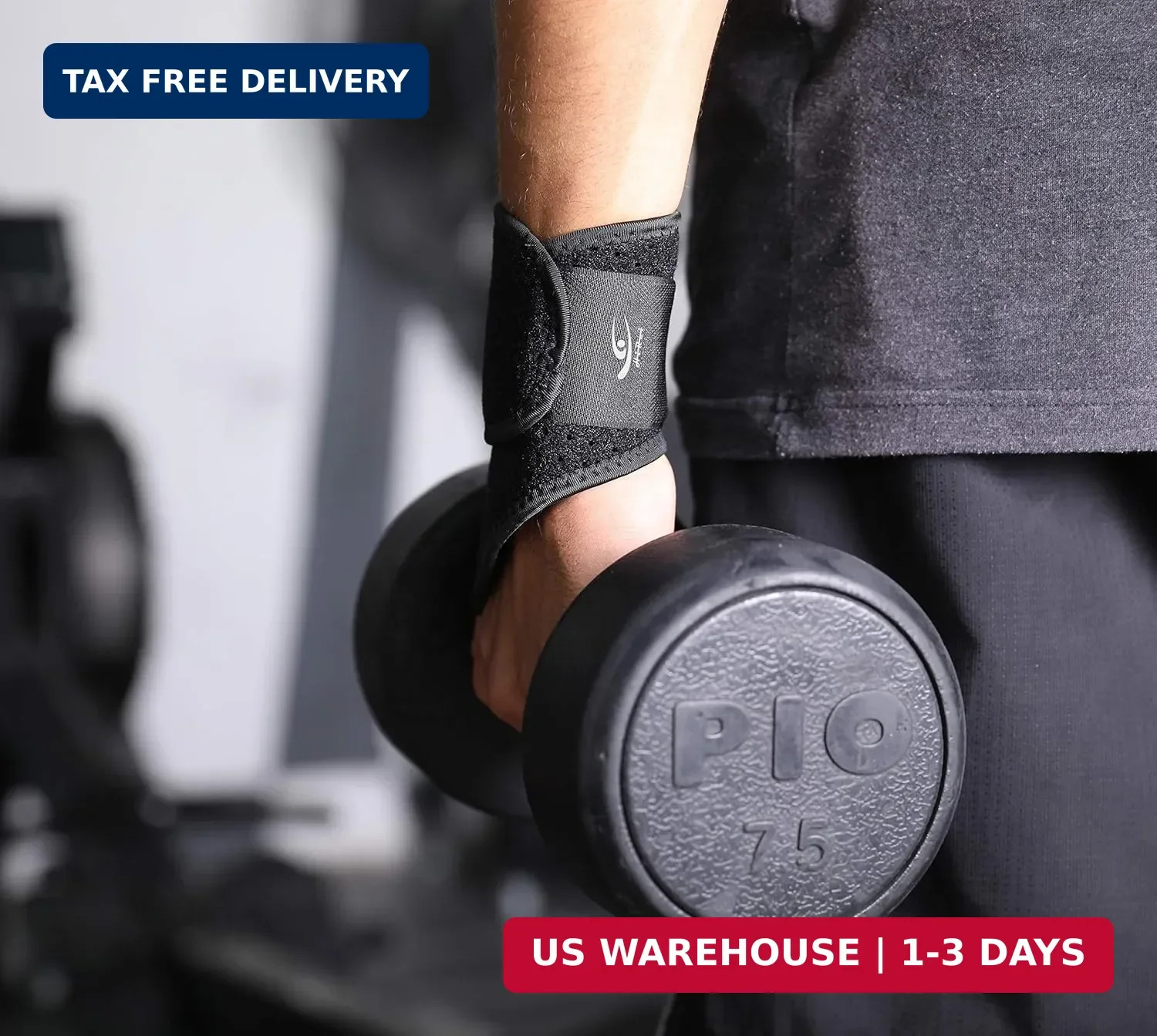 HiRui 2 Pack Wrist Compression Strap and Wrist Brace Sport Wrist Support for Fit