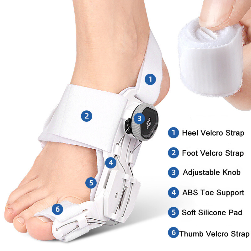 Hallux Valgus Big Toe Bunion Corrector Straightener Splint Separator Pain Relief