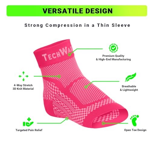 Ankle Brace Compression Sleeve – Plantar L / XL (see size chart) Pink