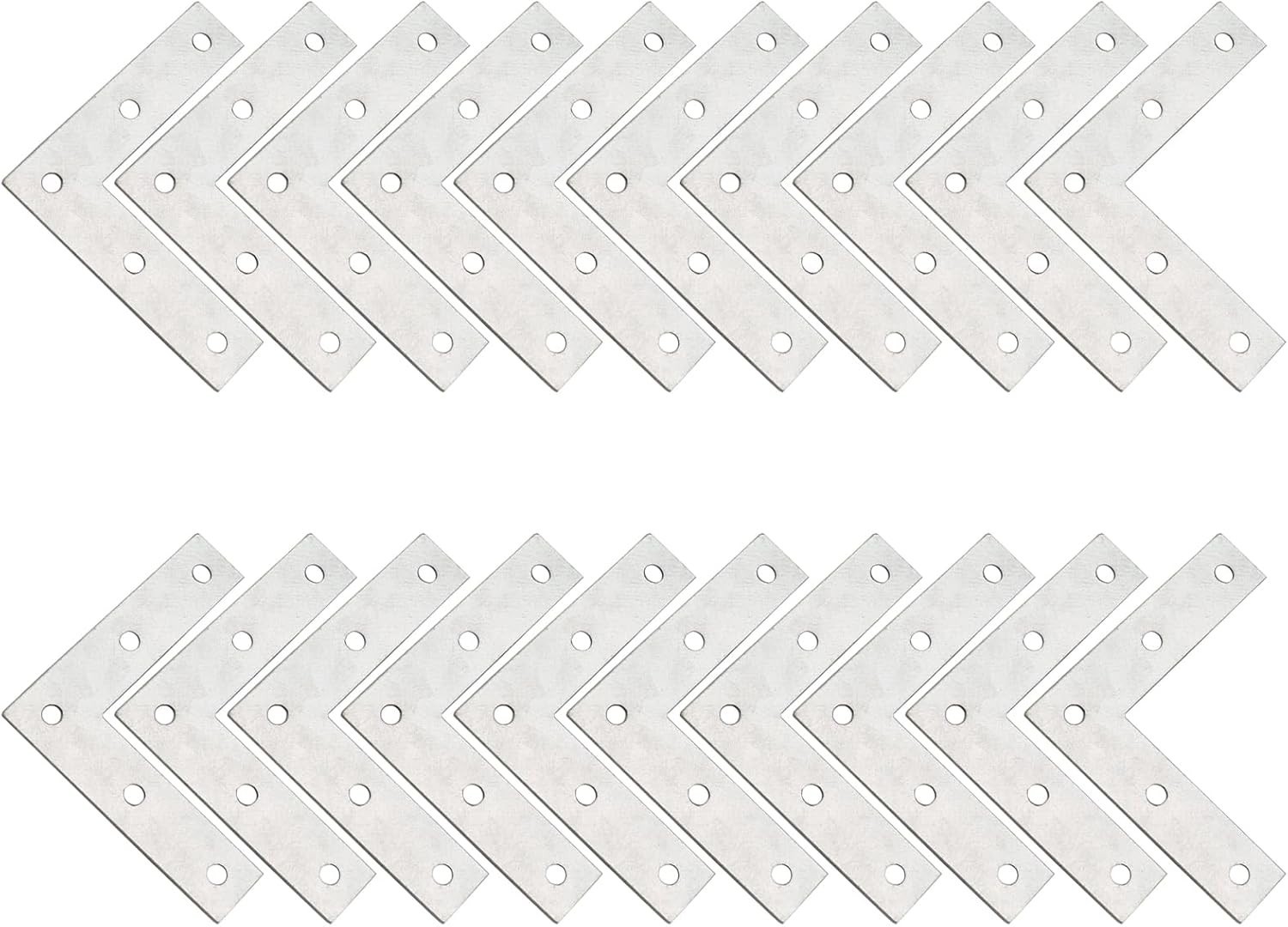 Versatile 20Pcs 3 Inch Flat Angle Braces – Strong Support Plates for Furniture